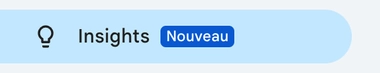 Le nouveau bouton "Insights" de la Google Search Console