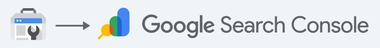 À gauche: ancien logo Google Search Console - À droite : nouveau logo Search Console (2025)